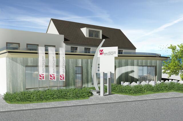 Ausblick auf Mai 2021: Der Steinmetzbetrieb Matschy erweitert seine Ausstellungs- und Verkaufsflächen.
