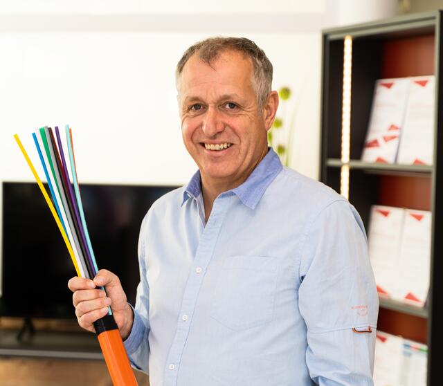 Dietmar Minniberger, Geschäftsführer der Flashnet GmbH in Frankenburg. Ein Büro bleibt dort weiterhin.