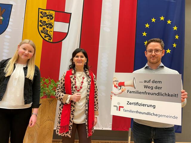 Waren für die Stadtgemeinde St. Andrä vertreten: Laura Sulzer, Maria Knauder und Robert Astner (von links) | Foto: Stadtgemeinde St. Andrä