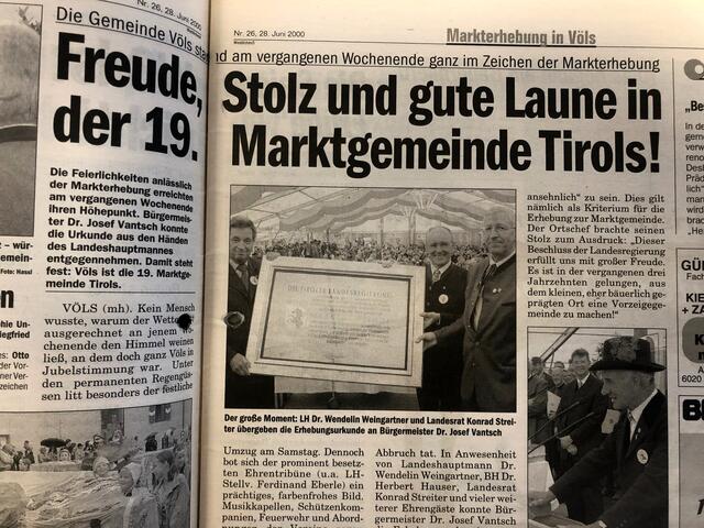 Der Ereingis war natürlich der beste Platz in der Zeitung sicher!