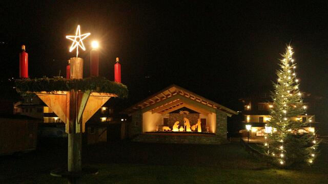 Krippe und Adventstimmung Niederau Pavillon