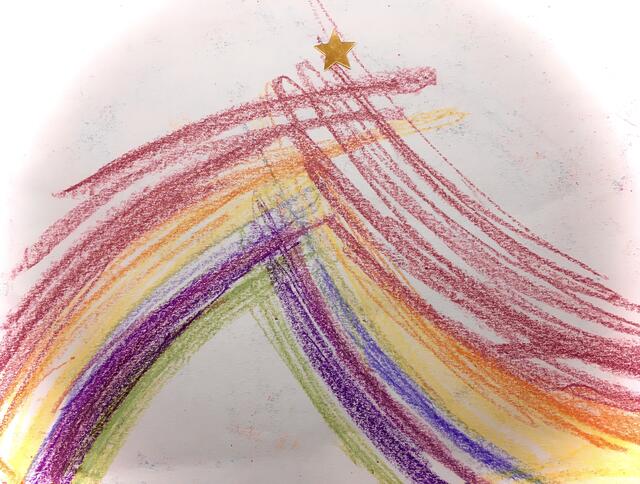 Ein magischer Regenbogen soll Giulietta Angelina (4 Jahre alt) zu ihren Großeltern bringen.