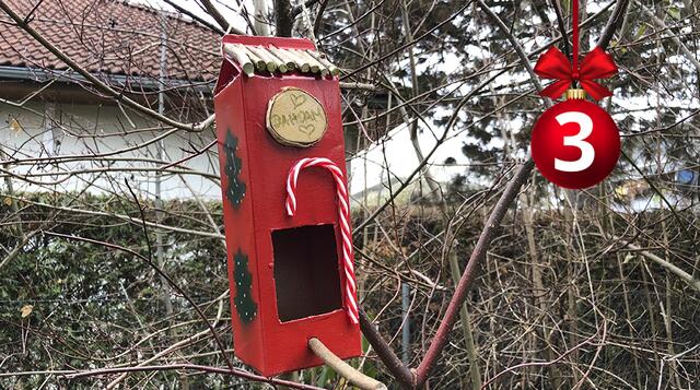 Selbstgebastelte Vogelhäuschen sind dekorativ und helfen Vögeln durch den kalten Winter.