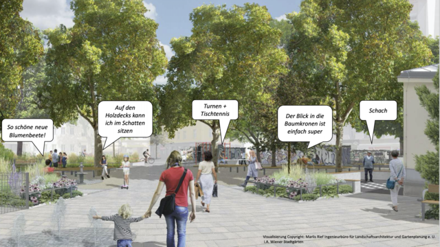In Zukunft soll der Kardinal-Nagl-Park für die Landstraßer ein Ort des Verweilens sein.