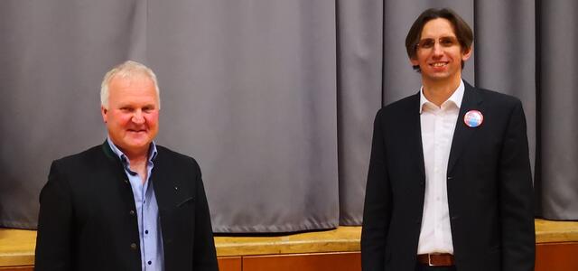 Bgm. Wolfgang Neubauer mit NAbg. Joachim Schnabel.