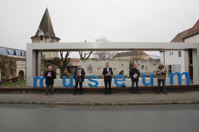 Anton Mück, Toni Kurz, Mag. Gilbert Zinsler und GR Martin Seidl und Hans-Peter Trimmel