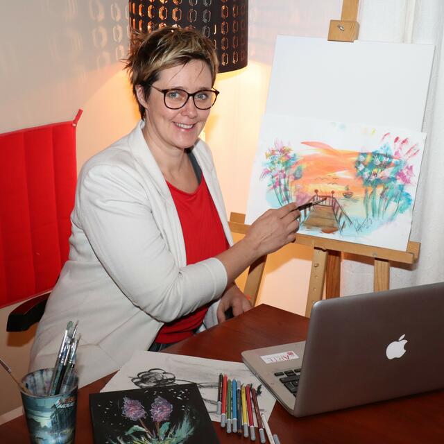 Petra Mühlmann-Hatzl, Leiterin der Kunstschule dieARTE