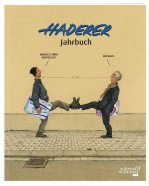 Für alle, denen mal wieder ordentlich zum Lachen zumute ist, eignet sich "Haderers Jahrbuch", wie Doris Dim von der Buchhandlung Dim sagt. Dabei handelt es sich um ein Sammelsurium an unterhaltsamen Cartoons aus dem Jahr 2020 des österreichischen Karikaturisten Gerhard Haderer, der seine Zeichnungen mit "Hades" signiert.  | Foto: DIM Buchhandlung