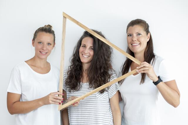 Die drei Gründerinnen Lilli Knoll, Kerstin Somalo und Katrin Gschwandtner (v. li.). | Foto: tria Communication