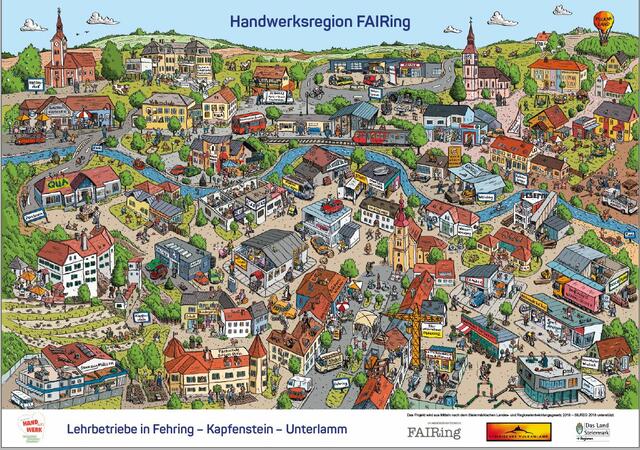 Das Wimmelbild wurde von Ivo Kircheis gezeichnet.
