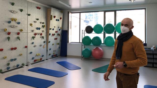 Therapieräume wie dieser werden nur mit 50 Prozent der bisherigen Teilnehmerzahl genutzt um die Abstände wahren zu können. | Foto: Marchrgaber