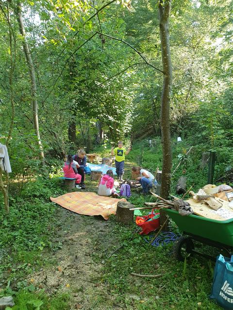 Der Wald als Therapieform hilft den Kindern ihre Selbstwahrnehmung zu stärken und ihre Motorik zu verbessern. | Foto: Brückenschule
