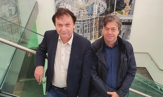 Den Geschäftsführern Hubert Greier und Peter Schaller (v.l.) macht Corona keinen Strich durch die Rechnung.