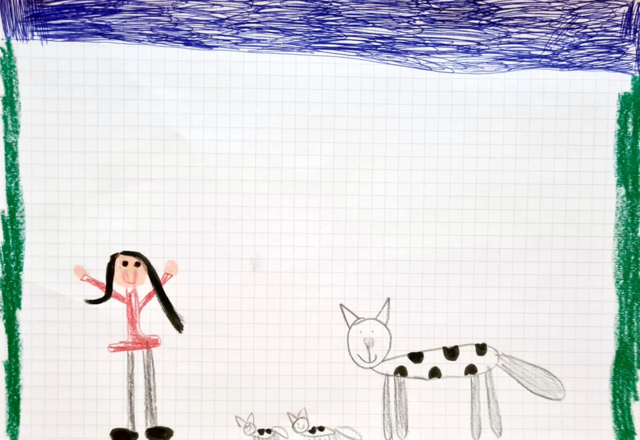 Die Künstlerin dieses Bildes ist Anna Sophie (8 Jahre alt).