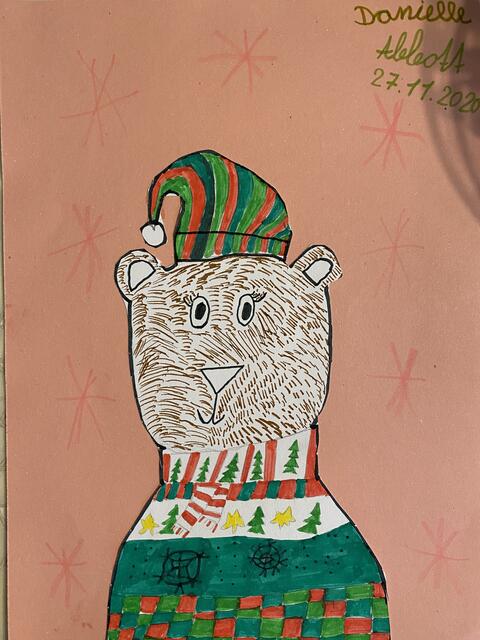Danielles Frau Bär freut sich schon sehr auf Weihnachten.