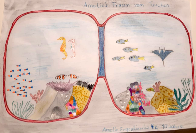 Die 10-jährige Amelie träumt vom Tauchen.