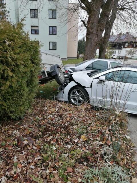 Am Unfall waren zwei Autos beteiligt.