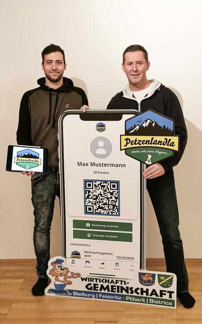 Projektleiter Mathias Kunauer und Wirtschaftsgemeinschaft-Obmann Michael Šumnik | Foto: Privat