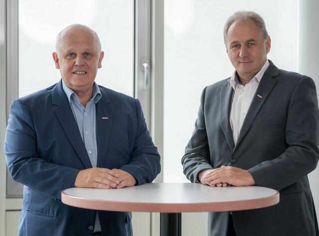 Klaus Berer und Klemens Steidl von der WKO Braunau.