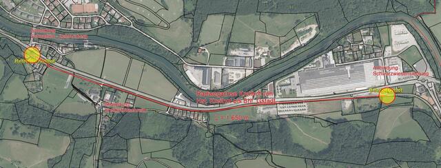 Zwischen der Haltestelle Kreilhof und der Atschreithstraße verläuft der Radweg auf der bestehenden Kreilhofstraße. | Foto: Magistrat