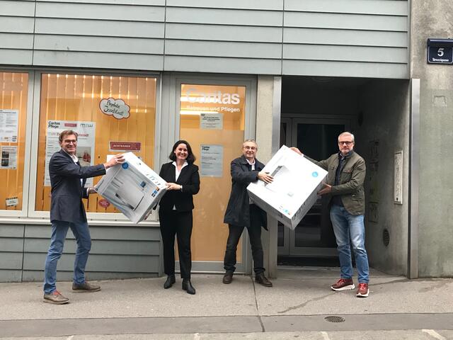 Die Zweigstelle der Caritas freut sich über Luftreiniger.