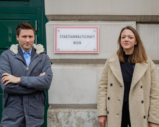 Nationalratsabgeordneter David Stögmüller und designierte Bezirksvorsteher-Stellvertreterin Lena Köhler. | Foto: Grüne