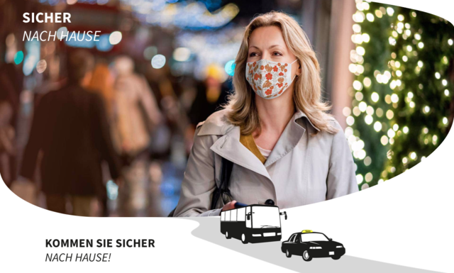 Die Kampagne "Sicher nach Hause" thematisiert neben der Gefahr Alkohol im Straßenverkehr auch die Sicherheitsregeln der Covid-19 Pandemie.