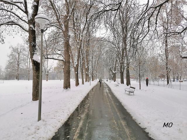 Schneefall, Schneefall in Graz