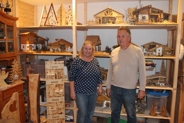 Walter und Sylvia Ploberger laden von 11. bis 13. Dezember in ihre Werkstatt ein.