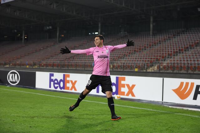 Peter Michorl und der LASK belohnten sich am Ende mit einer bärenstarken Leistung und dem Respekt der Briten. | Foto: Reischl