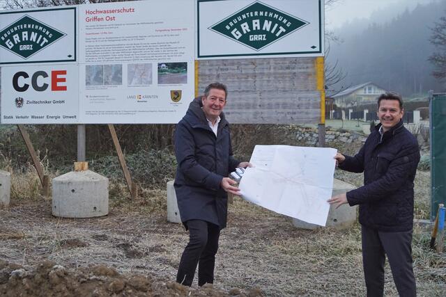 Bürgermeister Josef Müller und Landesrat Daniel Fellner | Foto: Gemeinde Griffen
