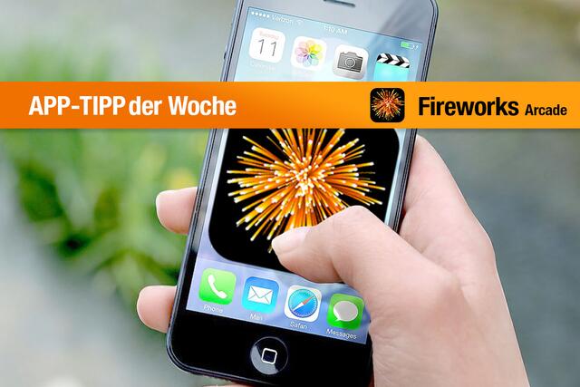 Unser App-Tipp der Woche "Fireworks Arcade" ist eine App zur Einstimmung auf das Silvesterfeuerwerk: Mehrere kleine Feuerwerk-Spiele sorgen für Unterhaltung. | Foto:  / Logo: Big Duck Games LLC