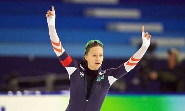 Eisschnellläuferin Vanessa Herzog eroberte bei der Europameisterschaft den zweiten Platz über 500 Meter.