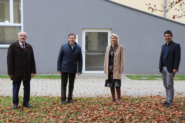 Gründer der neuen Plattform: Vorsitzender Valentin Blaschitz (AVS), Hubert Stotter (Diakonie de La Tour), Silke Ehrenbrandtner (Lebenshilfe) und Ernst Sandriesser (Caritas, von links)