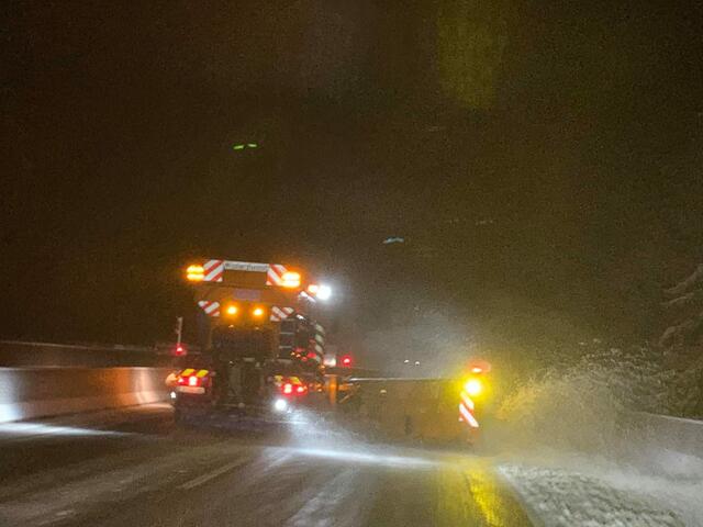 So sah es am Dienstag Abend im Autobahnabschnitt Unterwald aus. | Foto: Asfinag