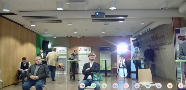 Hybrid-Pressekonferenz – auch für die WOCHE. | Foto: NdC