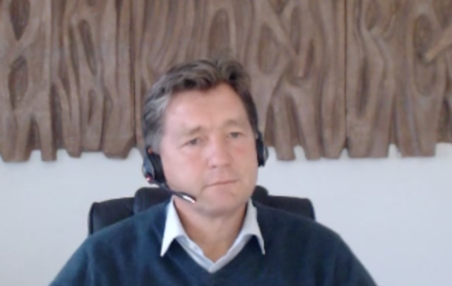 Michael Craiss erzählte per Videobotschaft von dem geplanten Neubau-Projekt im Wirtschaftsraum Weiz-St. Ruprecht.