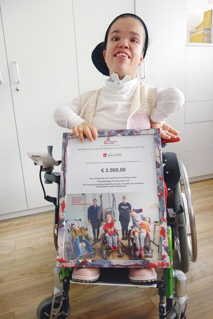 Petra Derler freut sich über die Unterstützung von
Wollsdorf Leder | Foto: kk