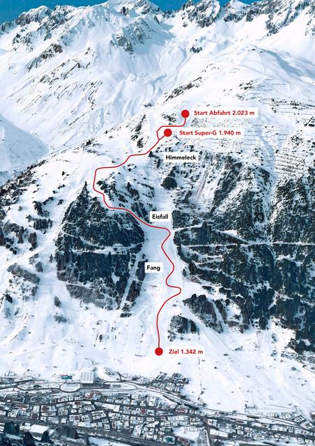 Die anspruchsvolle Karl Schranz Rennpiste.