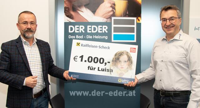 Christian Doms mit Firmenchef Siegfried Eder von "Der Eder". | Foto: BezirksRundschau