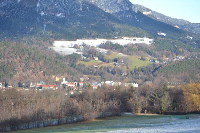 Blick hinunter nach Reichenau