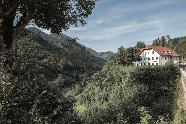 Blick zum Posthof, Gasthof Hoamat | Foto: Thomas Sattler