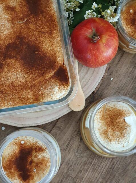 Bertignolls gesunder Tipp: Apfelmustiramisu. Das Rezept gibt's im Beitrag.  | Foto: Bertignoll