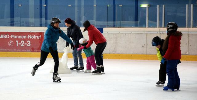Genügend Platz auf den großen Eisflächen. | Foto: Schwaighofer