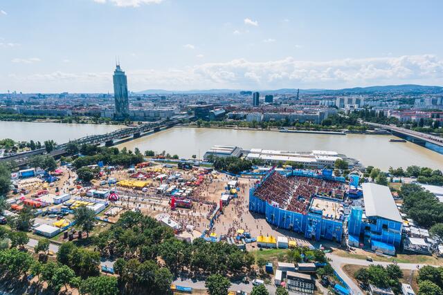 Der Austragungsort auf der Donauinsel hat sich in den Jahren seit 2017 bewährt. | Foto: Red Bull Media