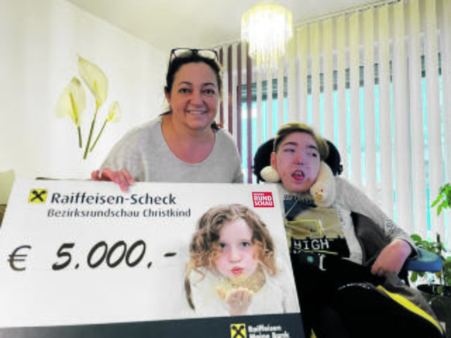 Patrick und Angela sagen Danke für die Unterstützung. | Foto: BRS/Gschwandtner