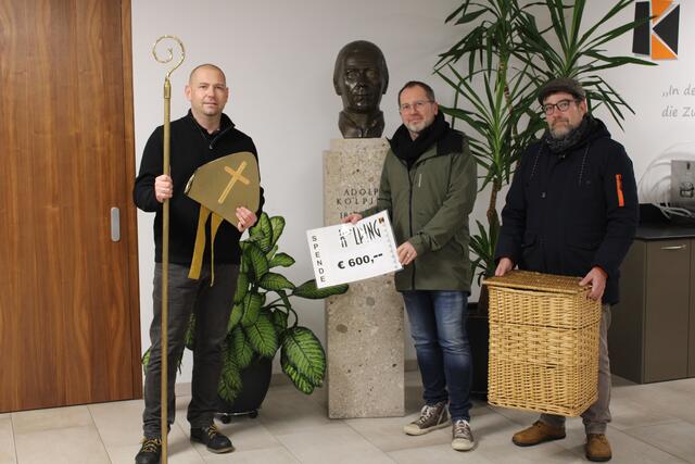 Thomas Pamminger, Norbert Winter von Impuls und Christoph Hatheier (v.l.).  | Foto: Kolpingsfamilie Vöcklabruck