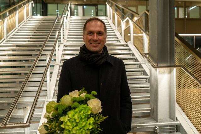Im Dezember wurde Bernhard Seitz (Grüne) erneut als stellvertretender Bezirksvorsteher angelobt. | Foto: Die Grünen Leopoldstadt