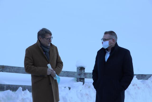 NHT Geschäfstführer Hannes Gschwentner (li.) mit LR Johannes Tratter. | Foto: Siegele