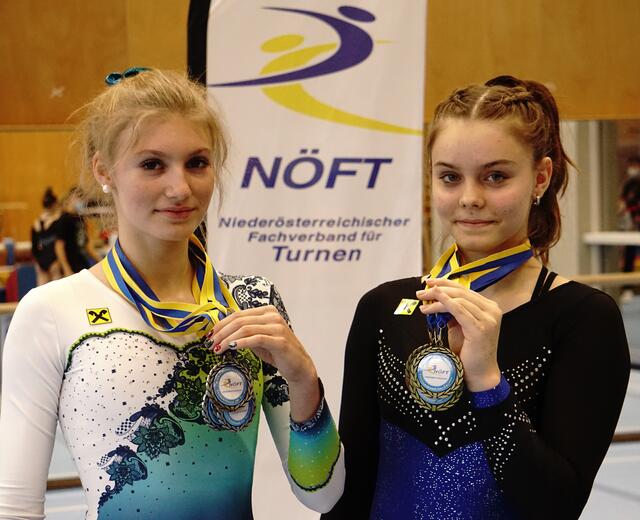 Stella Lobner und Sarah-Grace Carabasa halten den Erfolgskurs des heimischen Vereins. | Foto: SV Gymnastics/Wolfgang Lehner